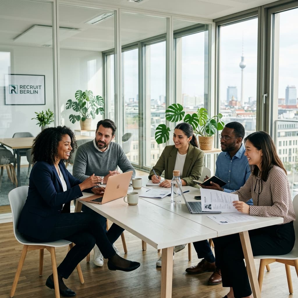 Das RecruiTrain-Team in ihrem Leipziger Büro